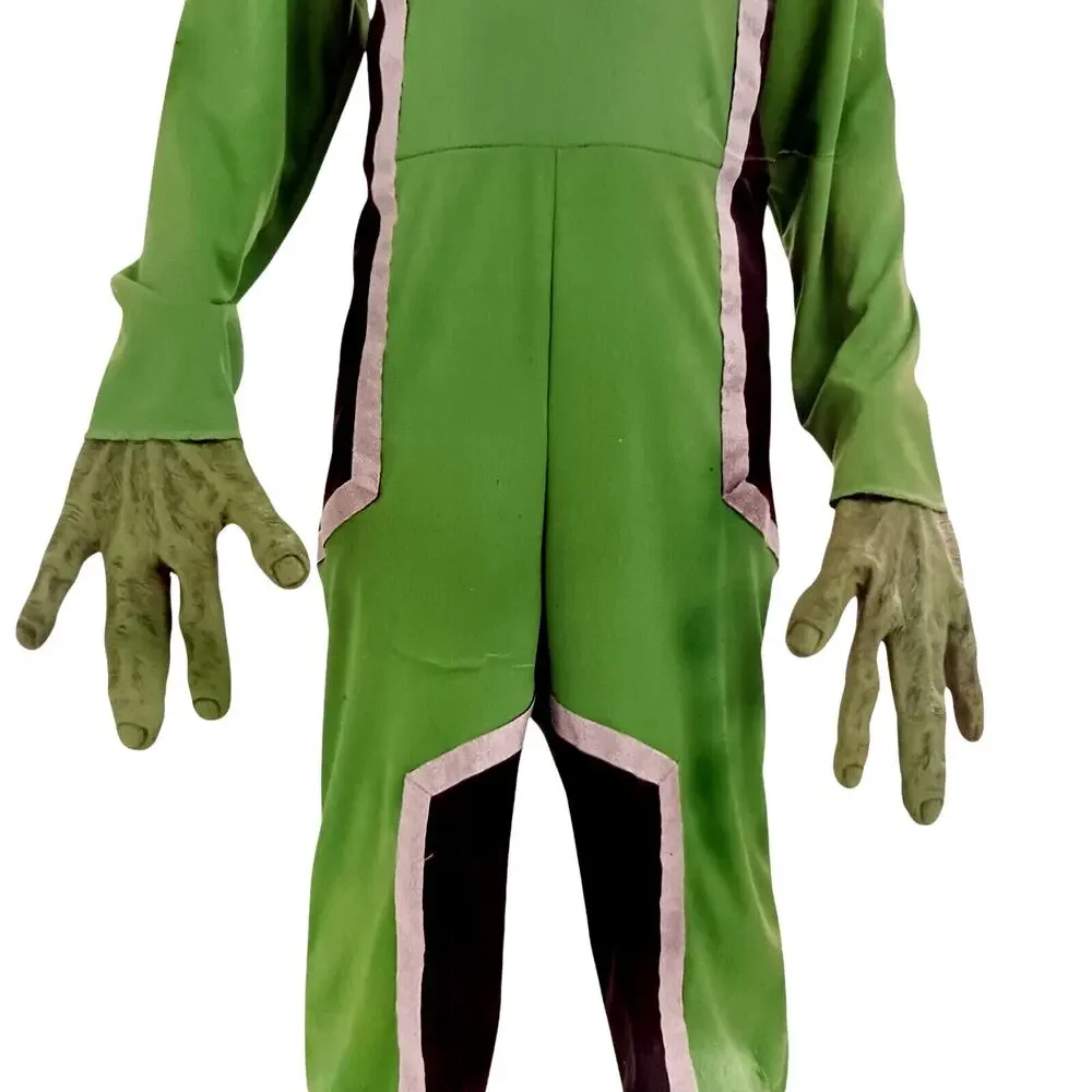 Alien‎ Costume CHILD Sz L 12-14 LIGHTS UP Space Creature w Batteries Halloween